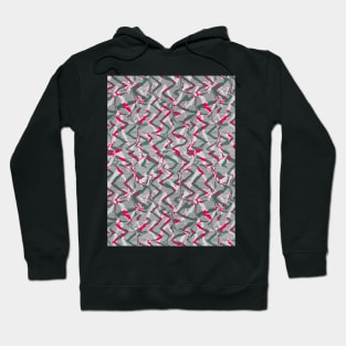 Abstract zebra red Hoodie